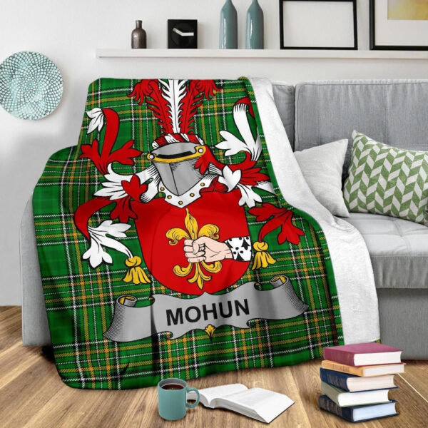 Ireland Premium Blanket - Mohun or Mohan Ireland Blanket Irish National Tartan - Image 3