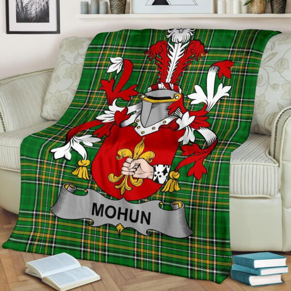 Ireland Premium Blanket - Mohun or Mohan Ireland Blanket Irish National Tartan - Image 2