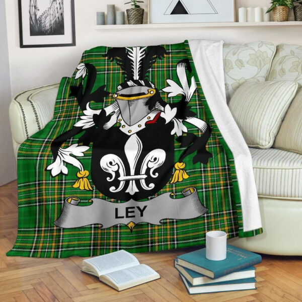 Ireland Premium Blanket - Ley Ireland Blanket Irish National Tartan