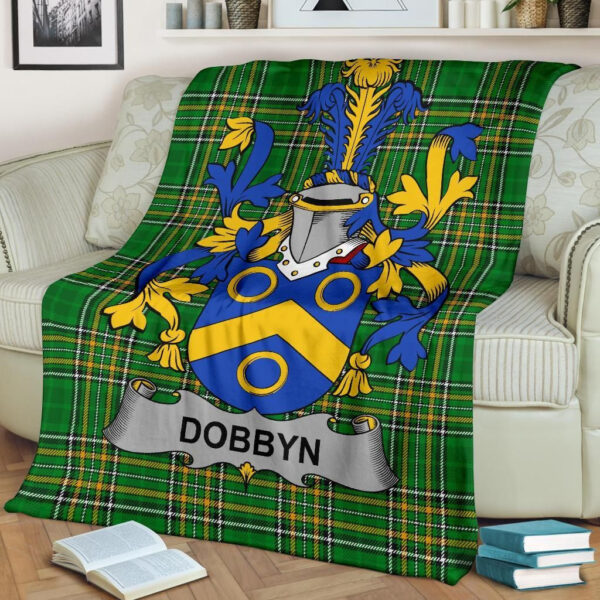 Ireland Premium Blanket - Dobbyn Ireland Blanket Irish National Tartan - Image 2