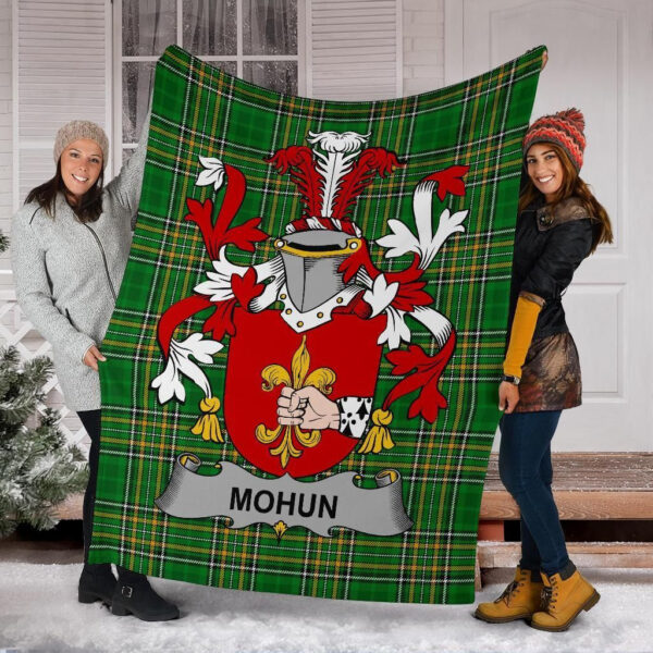 Ireland Premium Blanket - Mohun or Mohan Ireland Blanket Irish National Tartan - Image 6