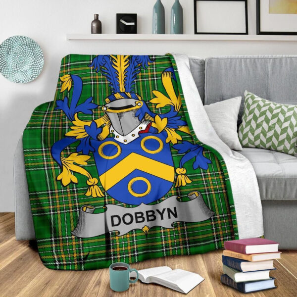 Ireland Premium Blanket - Dobbyn Ireland Blanket Irish National Tartan - Image 3