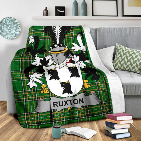 Ireland Premium Blanket - Ruxton Ireland Blanket Irish National Tartan - Image 3