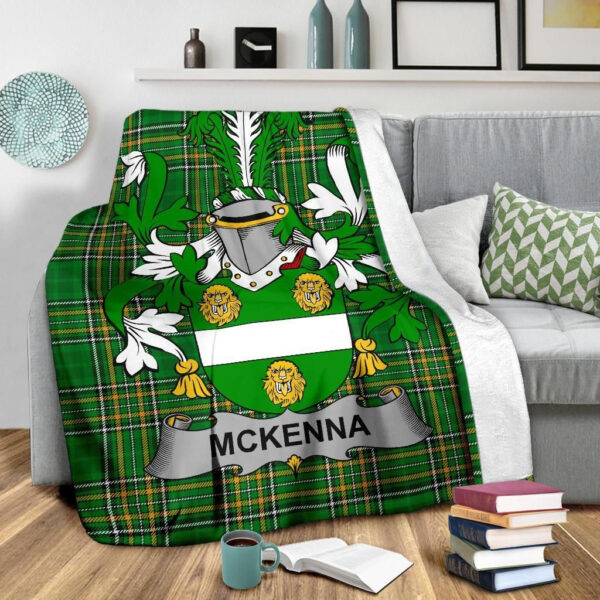 Ireland Premium Blanket - McKenna or Kennagh Ireland Blanket Irish National Tartan - Image 3