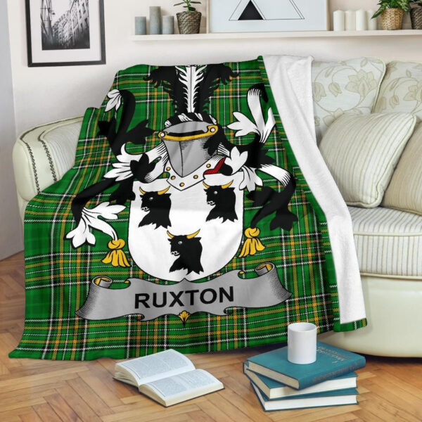 Ireland Premium Blanket - Ruxton Ireland Blanket Irish National Tartan