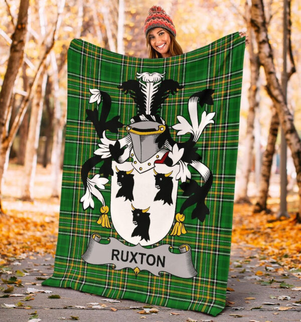 Ireland Premium Blanket - Ruxton Ireland Blanket Irish National Tartan - Image 4