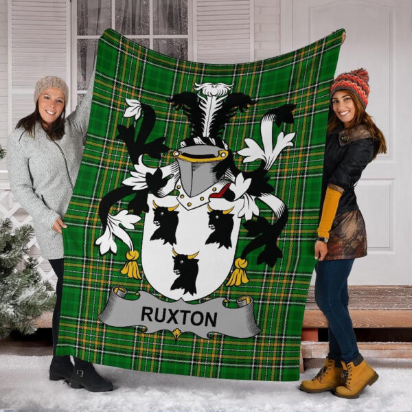 Ireland Premium Blanket - Ruxton Ireland Blanket Irish National Tartan - Image 6