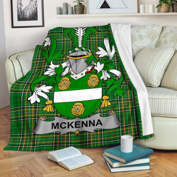 Ireland Premium Blanket - McKenna or Kennagh Ireland Blanket Irish National Tartan