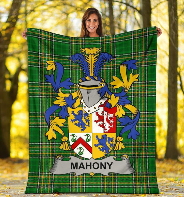 Ireland Premium Blanket - Mahony or O'Mahoney Ireland Blanket Irish National Tartan - Image 5