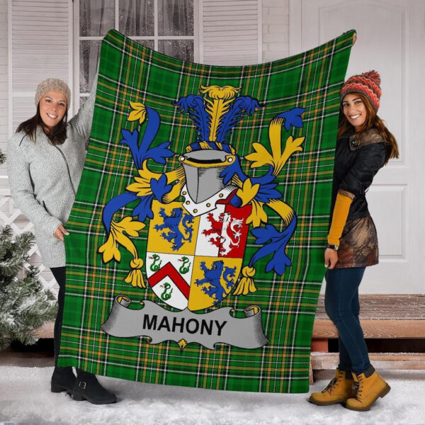 Ireland Premium Blanket - Mahony or O'Mahoney Ireland Blanket Irish National Tartan - Image 6