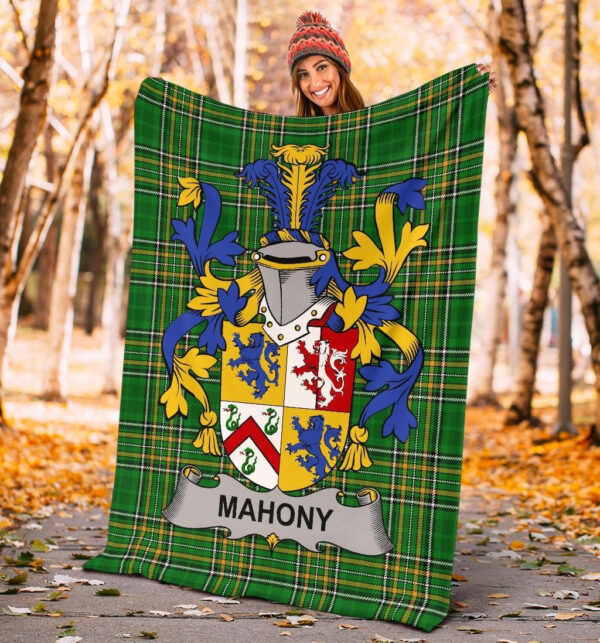 Ireland Premium Blanket - Mahony or O'Mahoney Ireland Blanket Irish National Tartan - Image 4