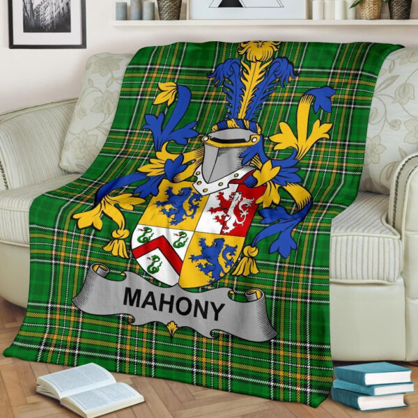 Ireland Premium Blanket - Mahony or O'Mahoney Ireland Blanket Irish National Tartan - Image 2