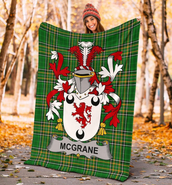 Ireland Premium Blanket - McGrane or McGrann Ireland Blanket Irish National Tartan - Image 4