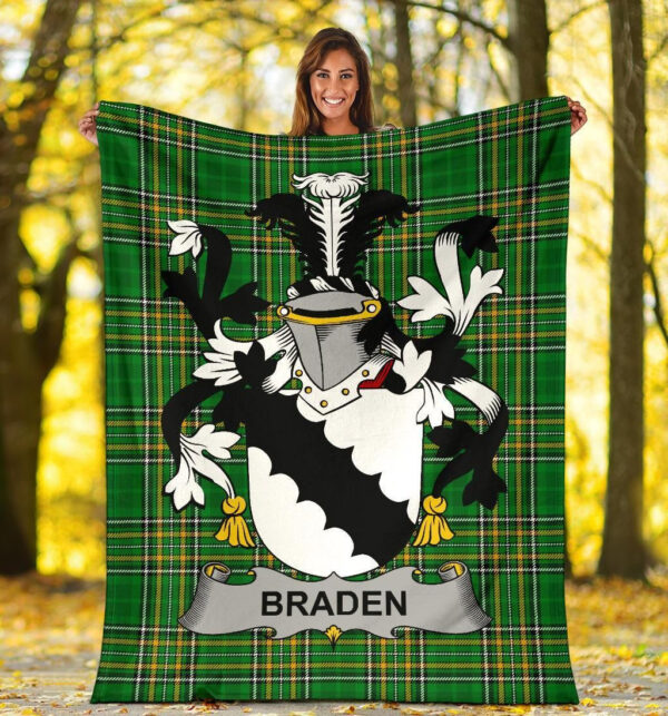 Ireland Premium Blanket - Braden or O'Braden Ireland Blanket Irish National Tartan - Image 5