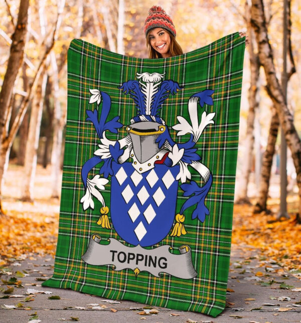 Ireland Premium Blanket - Topping Ireland Blanket Irish National Tartan - Image 4