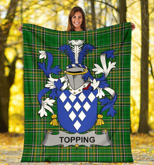 Ireland Premium Blanket - Topping Ireland Blanket Irish National Tartan - Image 5