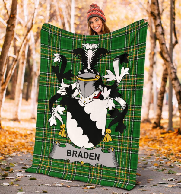 Ireland Premium Blanket - Braden or O'Braden Ireland Blanket Irish National Tartan - Image 4