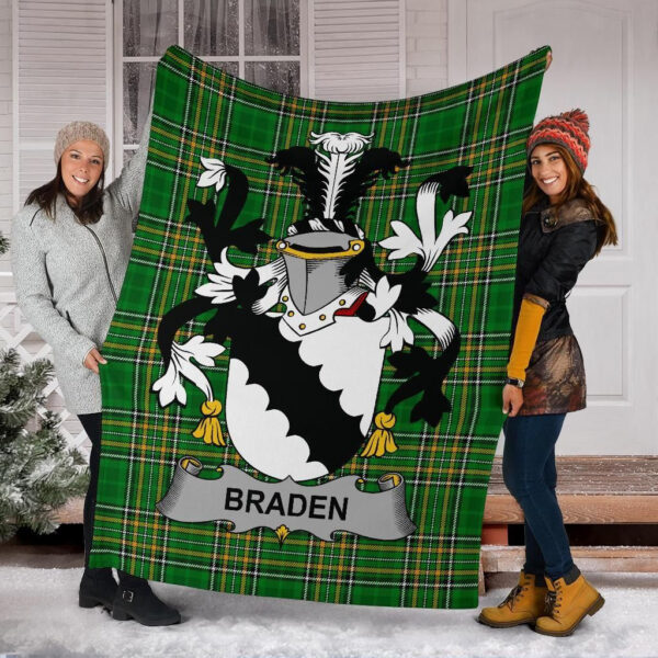 Ireland Premium Blanket - Braden or O'Braden Ireland Blanket Irish National Tartan - Image 6