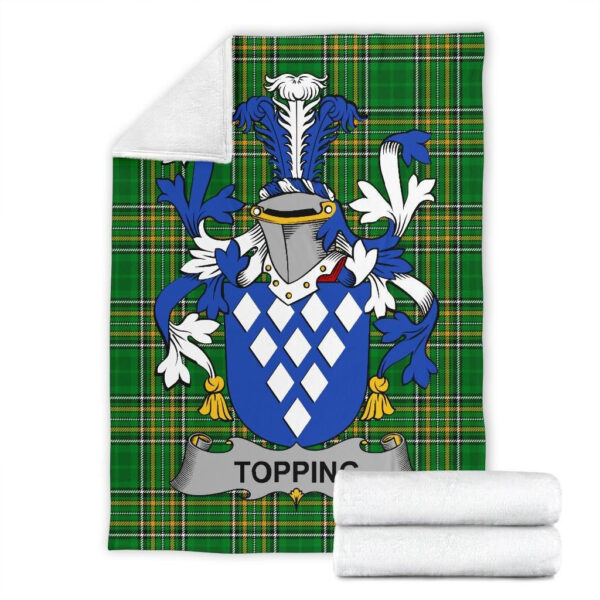 Ireland Premium Blanket - Topping Ireland Blanket Irish National Tartan - Image 7