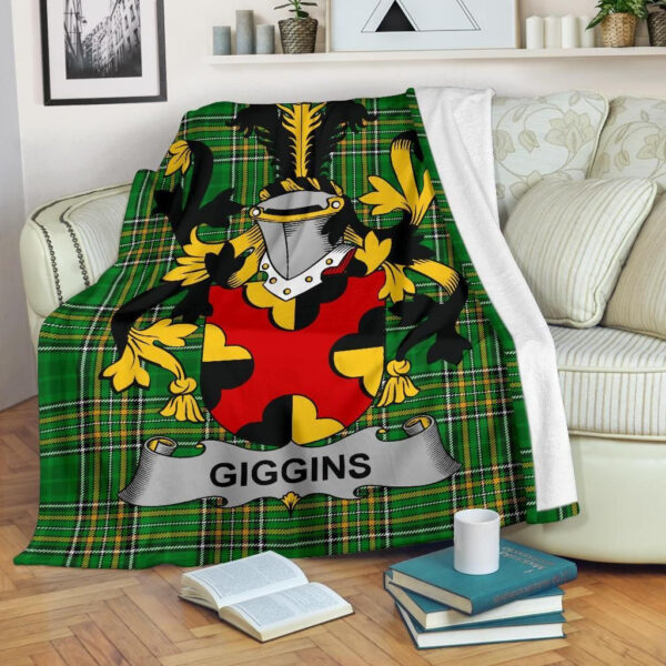 Ireland Premium Blanket - Giggins Ireland Blanket Irish National Tartan