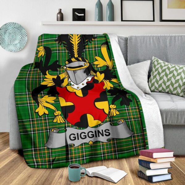 Ireland Premium Blanket - Giggins Ireland Blanket Irish National Tartan - Image 3