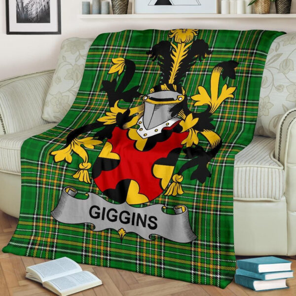 Ireland Premium Blanket - Giggins Ireland Blanket Irish National Tartan - Image 2