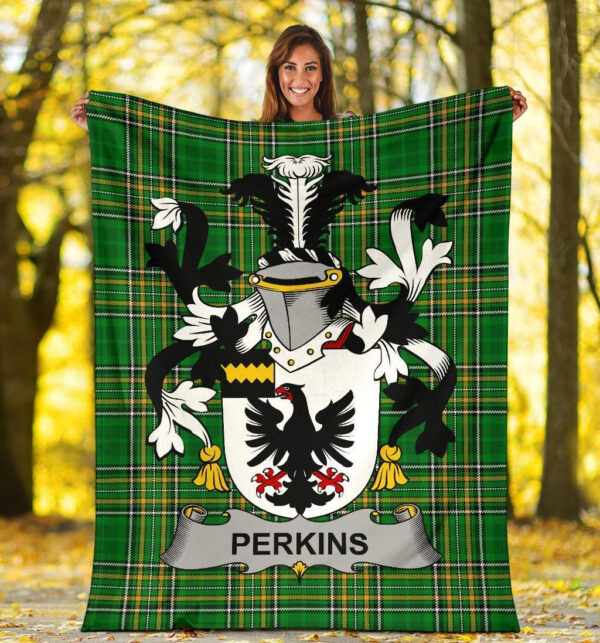 Ireland Premium Blanket - Perkins Ireland Blanket Irish National Tartan - Image 4