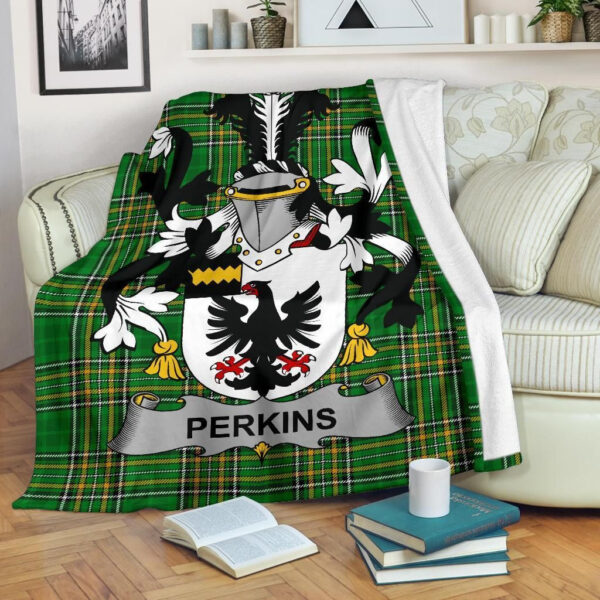 Ireland Premium Blanket - Perkins Ireland Blanket Irish National Tartan