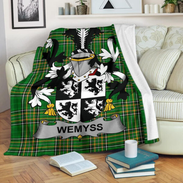 Ireland Premium Blanket - Wemyss Ireland Blanket Irish National Tartan