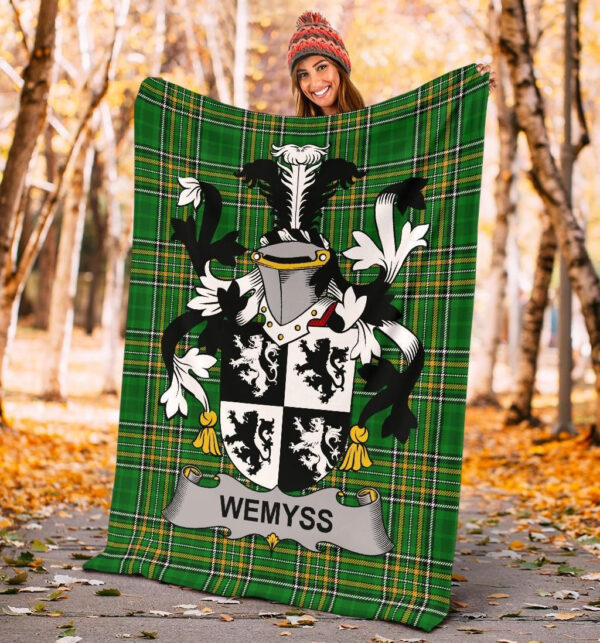 Ireland Premium Blanket - Wemyss Ireland Blanket Irish National Tartan - Image 4