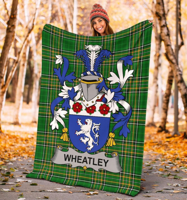 Ireland Premium Blanket - Wheatley Ireland Blanket Irish National Tartan - Image 4