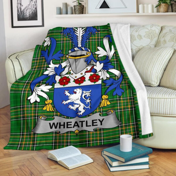 Ireland Premium Blanket - Wheatley Ireland Blanket Irish National Tartan