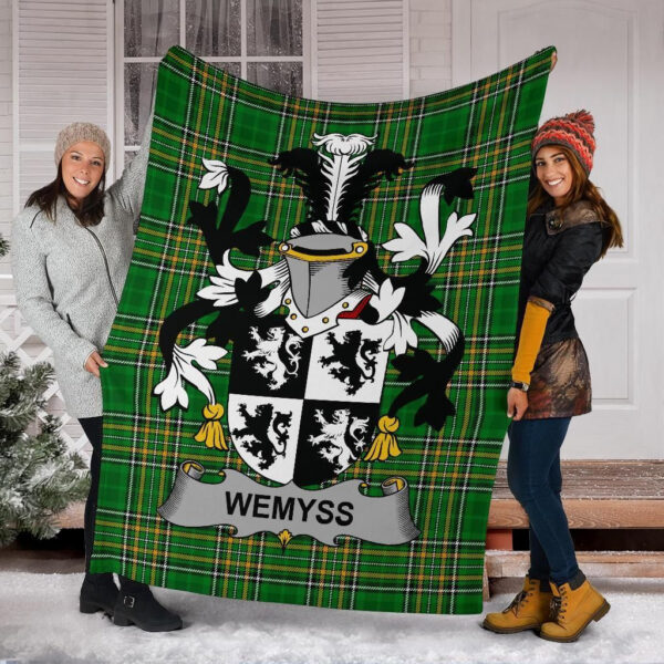 Ireland Premium Blanket - Wemyss Ireland Blanket Irish National Tartan - Image 6