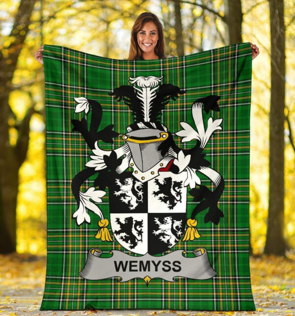 Ireland Premium Blanket - Wemyss Ireland Blanket Irish National Tartan - Image 5