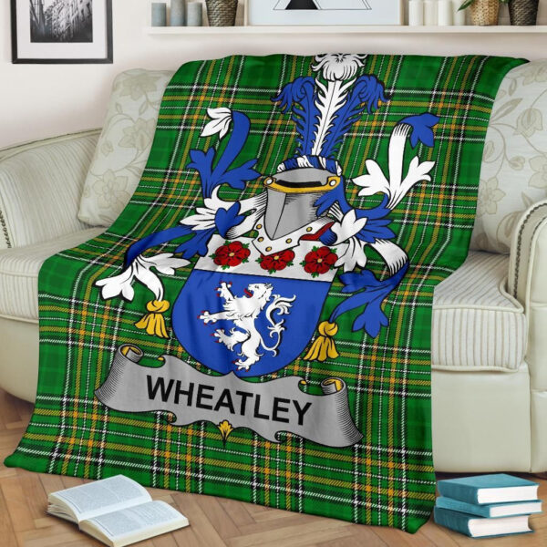 Ireland Premium Blanket - Wheatley Ireland Blanket Irish National Tartan - Image 2