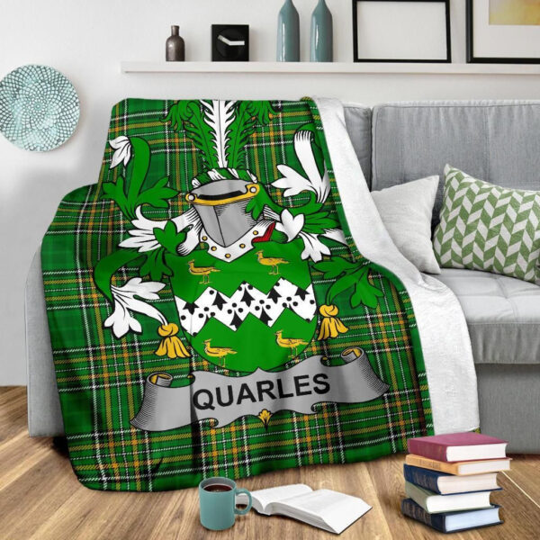 Ireland Premium Blanket - Quarles Ireland Blanket Irish National Tartan - Image 3