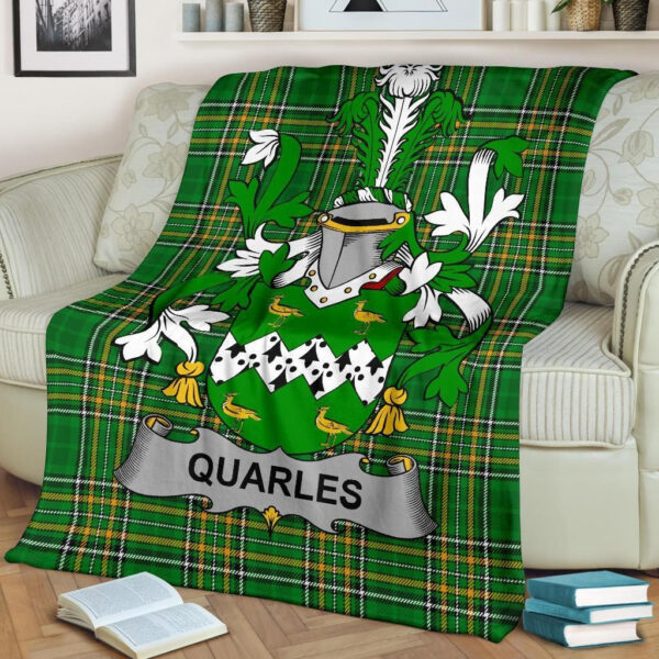 Ireland Premium Blanket - Quarles Ireland Blanket Irish National Tartan - Image 2