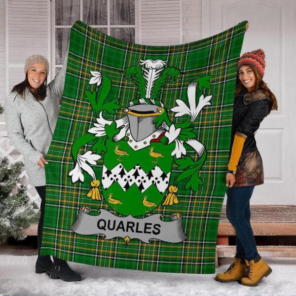 Ireland Premium Blanket - Quarles Ireland Blanket Irish National Tartan - Image 6