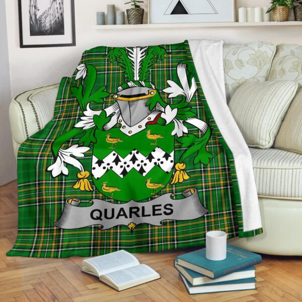 Ireland Premium Blanket - Quarles Ireland Blanket Irish National Tartan