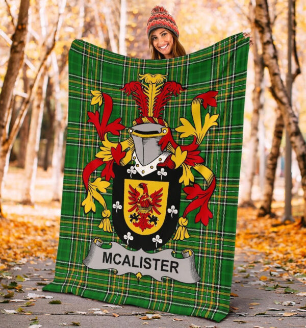 Ireland Premium Blanket - Alister or McAlister Ireland Blanket Irish National Tartan - Image 4