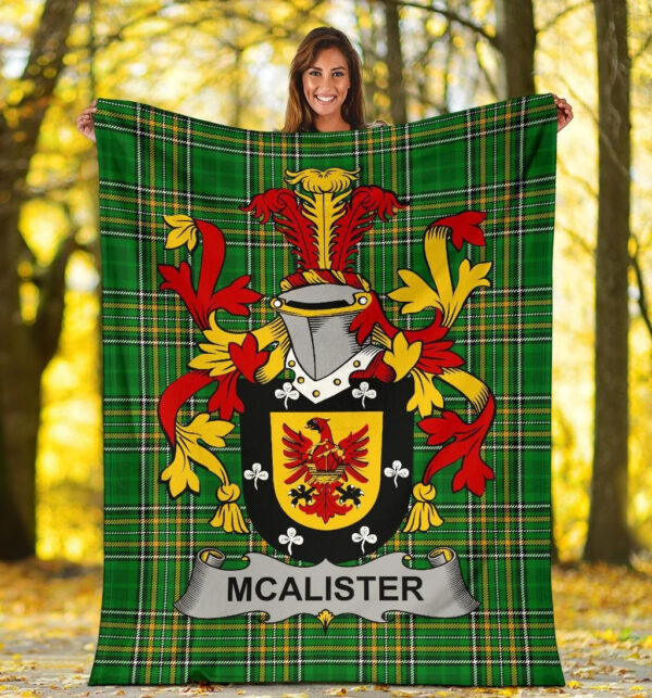 Ireland Premium Blanket - Alister or McAlister Ireland Blanket Irish National Tartan - Image 5