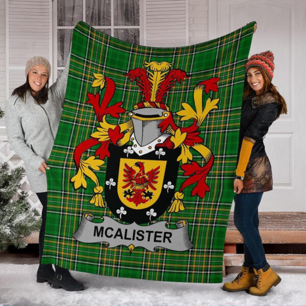 Ireland Premium Blanket - Alister or McAlister Ireland Blanket Irish National Tartan - Image 6