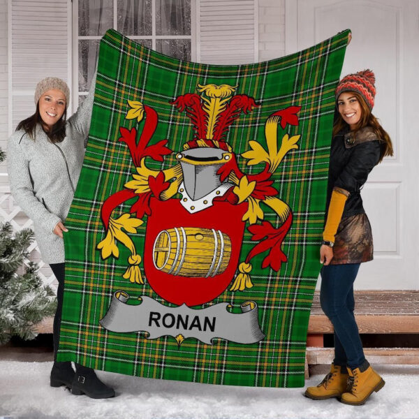 Ireland Premium Blanket - Ronan or O'Ronan Ireland Blanket Irish National Tartan - Image 6