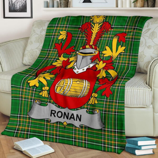 Ireland Premium Blanket - Ronan or O'Ronan Ireland Blanket Irish National Tartan - Image 2