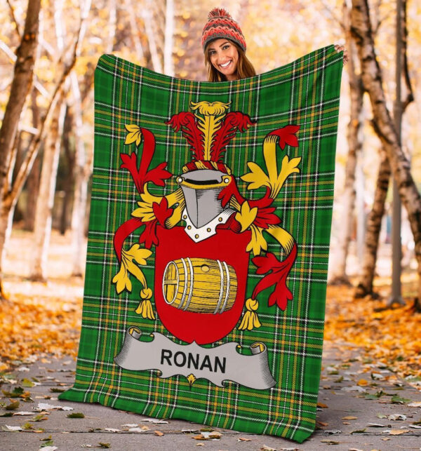 Ireland Premium Blanket - Ronan or O'Ronan Ireland Blanket Irish National Tartan - Image 4