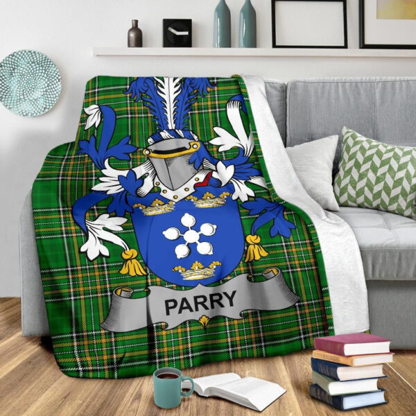 Ireland Premium Blanket - Parry Ireland Blanket Irish National Tartan - Image 3