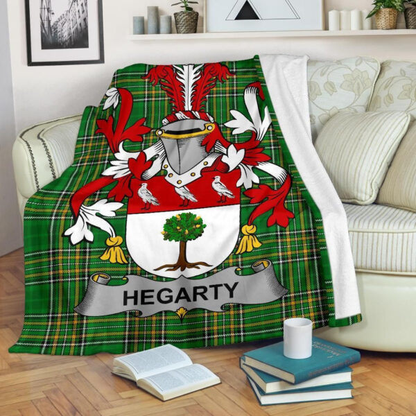 Ireland Premium Blanket - Hegarty or O'Hagerty Ireland Blanket Irish National Tartan