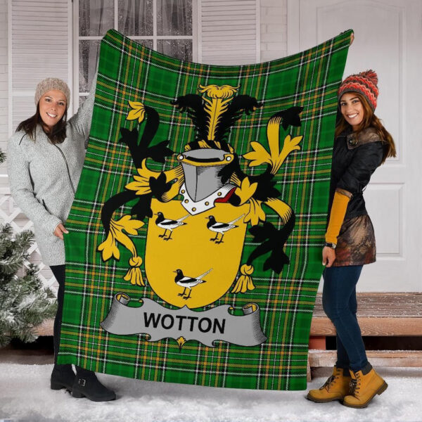 Ireland Premium Blanket - Wotton Ireland Blanket Irish National Tartan - Image 6