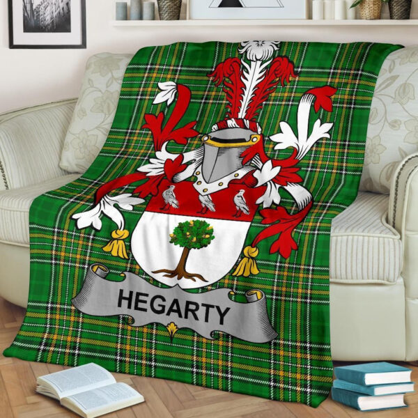 Ireland Premium Blanket - Hegarty or O'Hagerty Ireland Blanket Irish National Tartan - Image 2