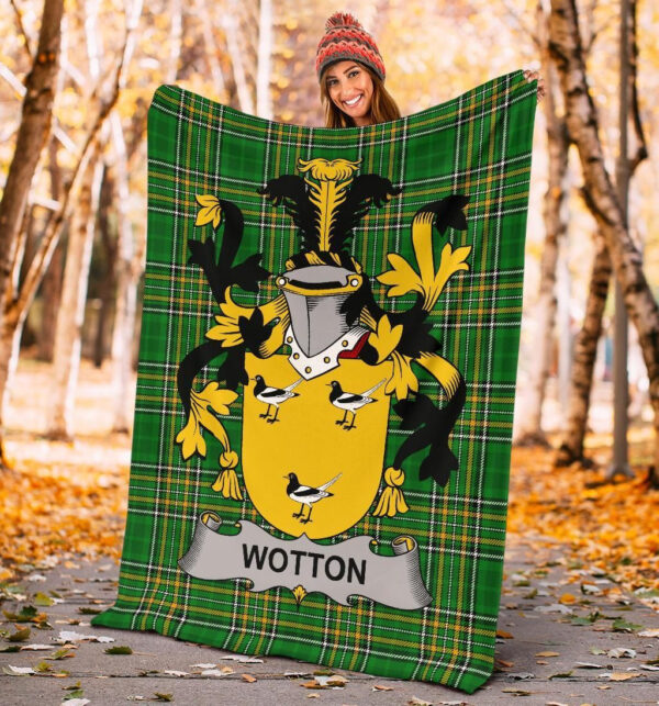 Ireland Premium Blanket - Wotton Ireland Blanket Irish National Tartan - Image 4